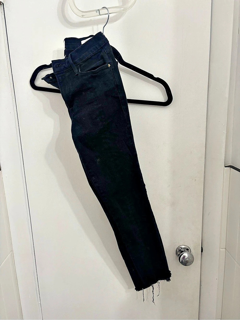 FRAME Le High Skinny Black Skinny Jeans